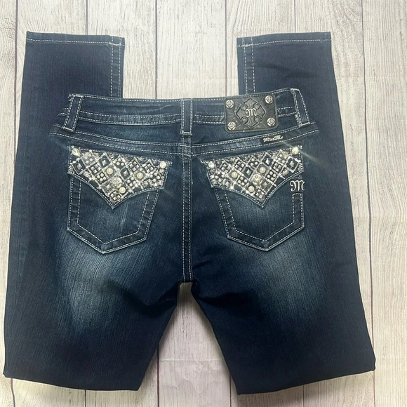 Women’s Miss Me Skinny Jeans Size 30 Dark Wash - Picture 1 of 5
